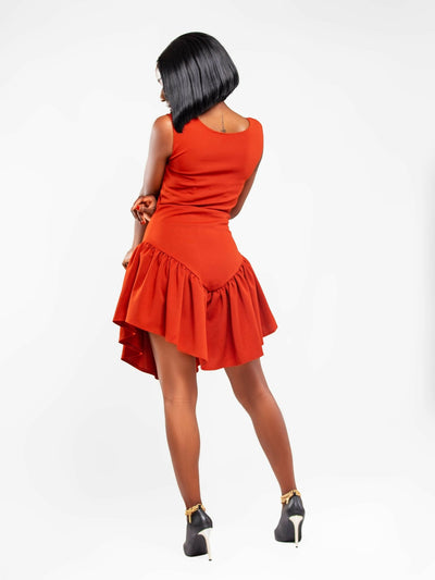 Da’Joy Fashions Ke Deneb Dress - Red - Shopzetu