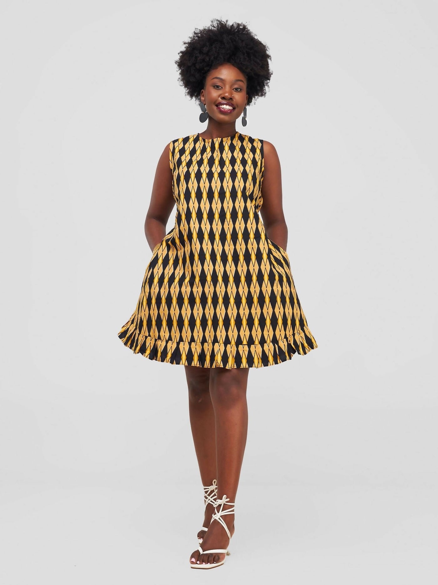 Dala Dress - Gold - Shopzetu