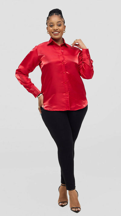 Lizola Lisa Blouse Top - Red