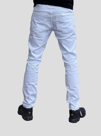 Stylish Brothers Men Soft Denim - White - Shopzetu