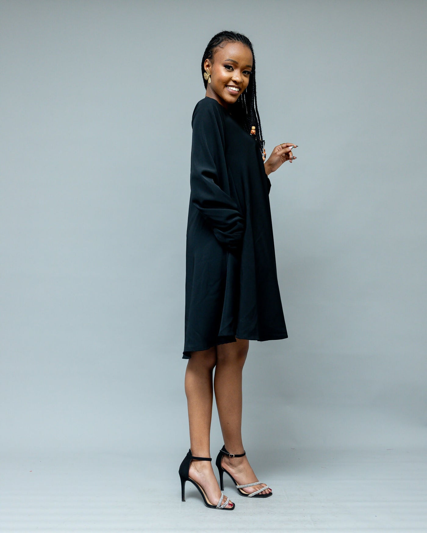 Afriwia Aura Shift Dress - Black