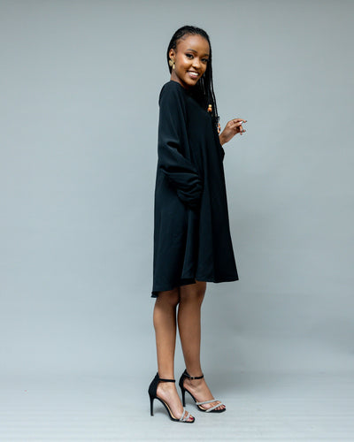 Afriwia Aura Shift Dress - Black