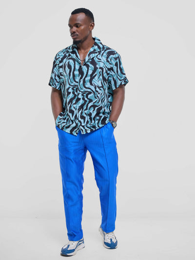 Kalungi Tulivu Unisex Pant - Blue - Shopzetu