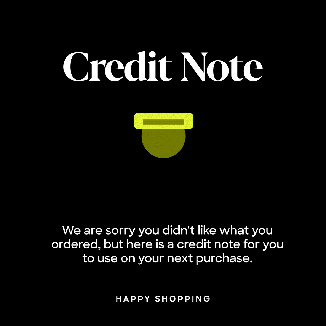 Shop Zetu Credit Note