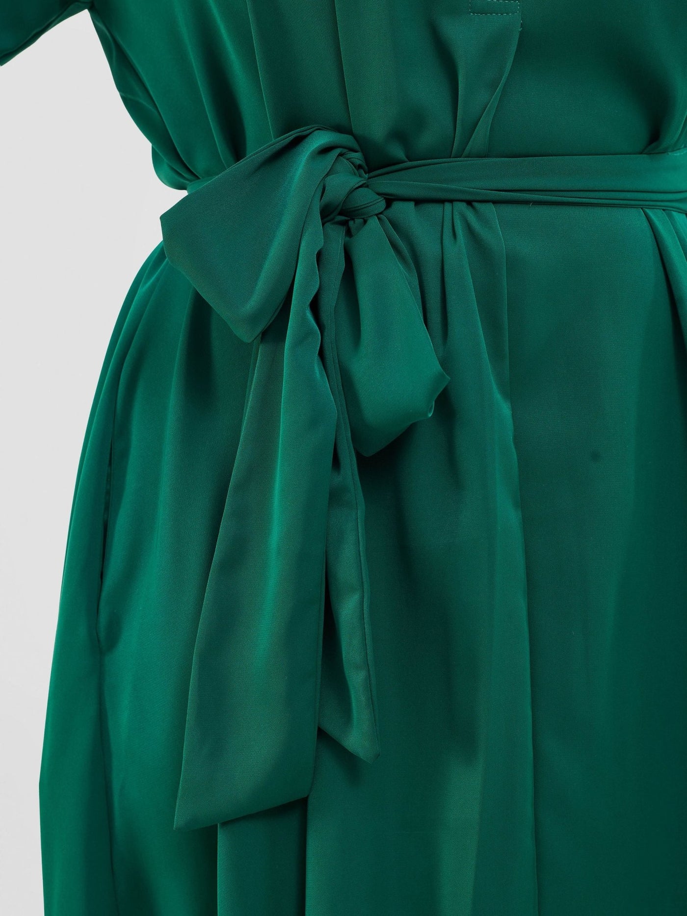 Vivo Yumi High Low Shirt Dress - Green - Shopzetu