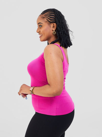 Vivo Basic Tank Top - Pink - Shopzetu