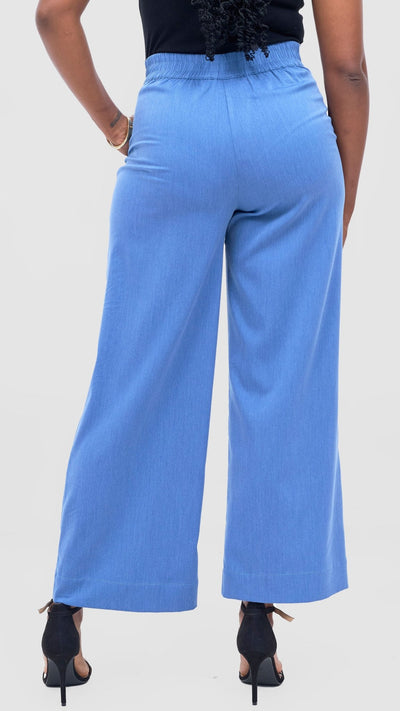 Vivo Niari Full Length Pants - Light Blue - Shopzetu