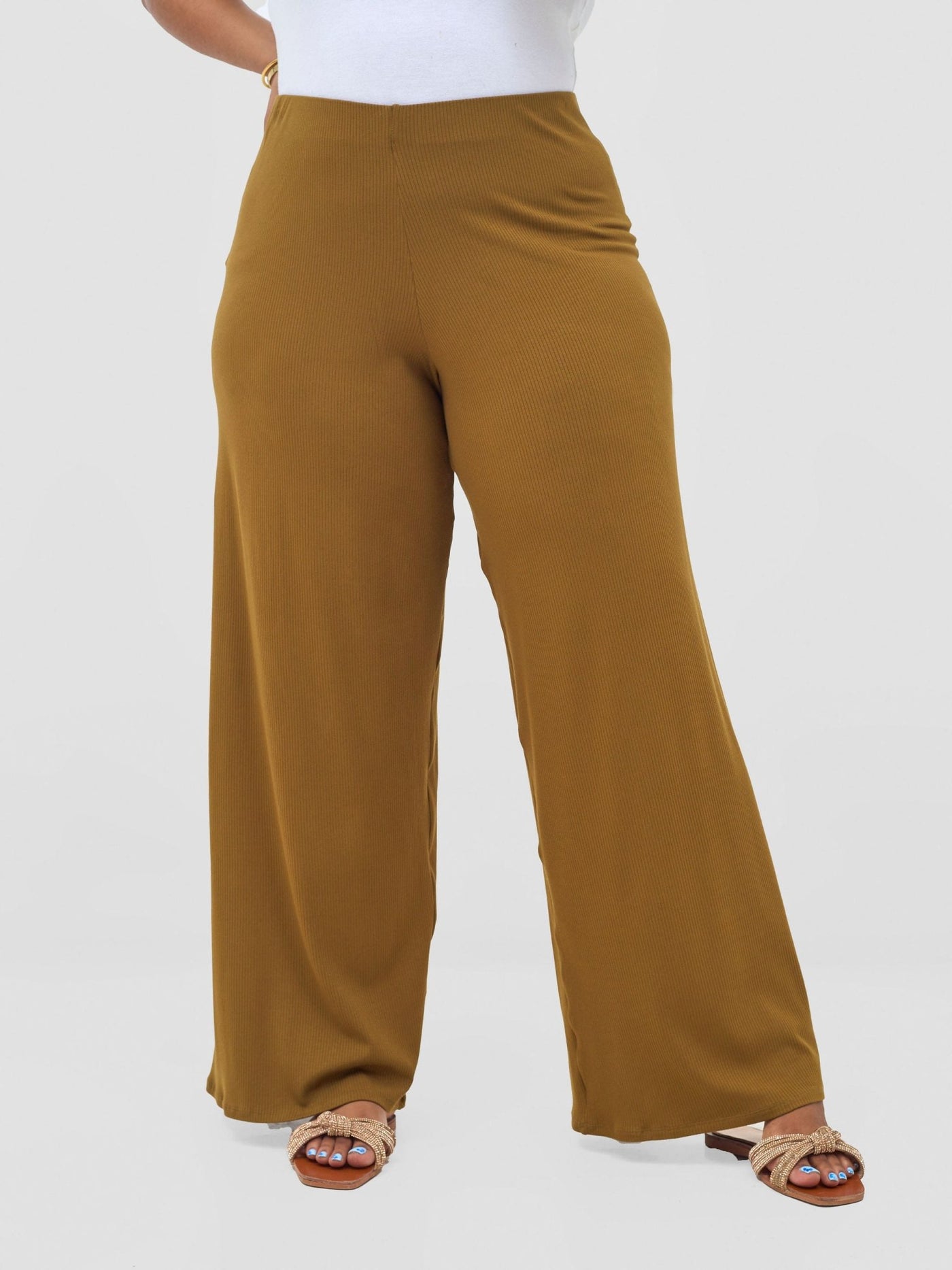 Vivo Safa Pallazo Pants - Olive - Shopzetu