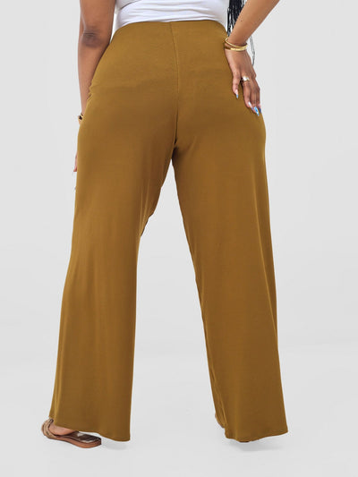 Vivo Safa Pallazo Pants - Olive - Shopzetu