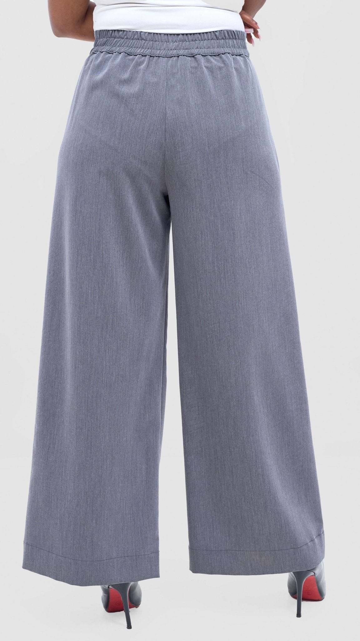 Vivo Niari Full Length Pants - Grey - Shopzetu