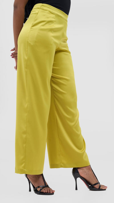 Vivo Yene Wide Leg Pants - Olive - Shopzetu