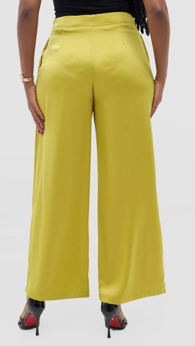 Vivo Yene Wide Leg Pants - Olive - Shopzetu