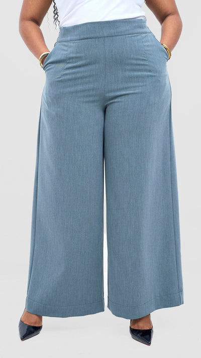 Vivo Niari Full Length Pants - Dusty Green - Shopzetu