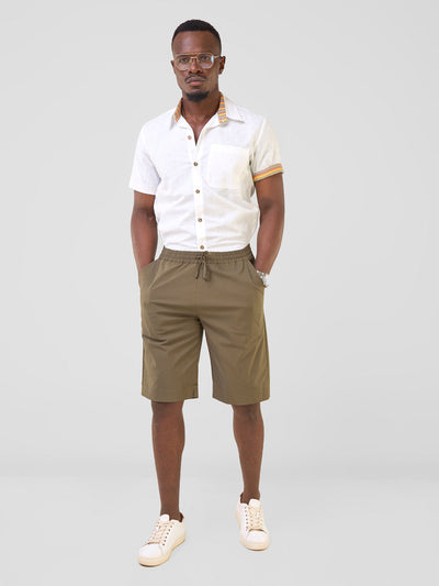 Safari by Vivo Njano Men's Knee Length Shorts - Hunters Green