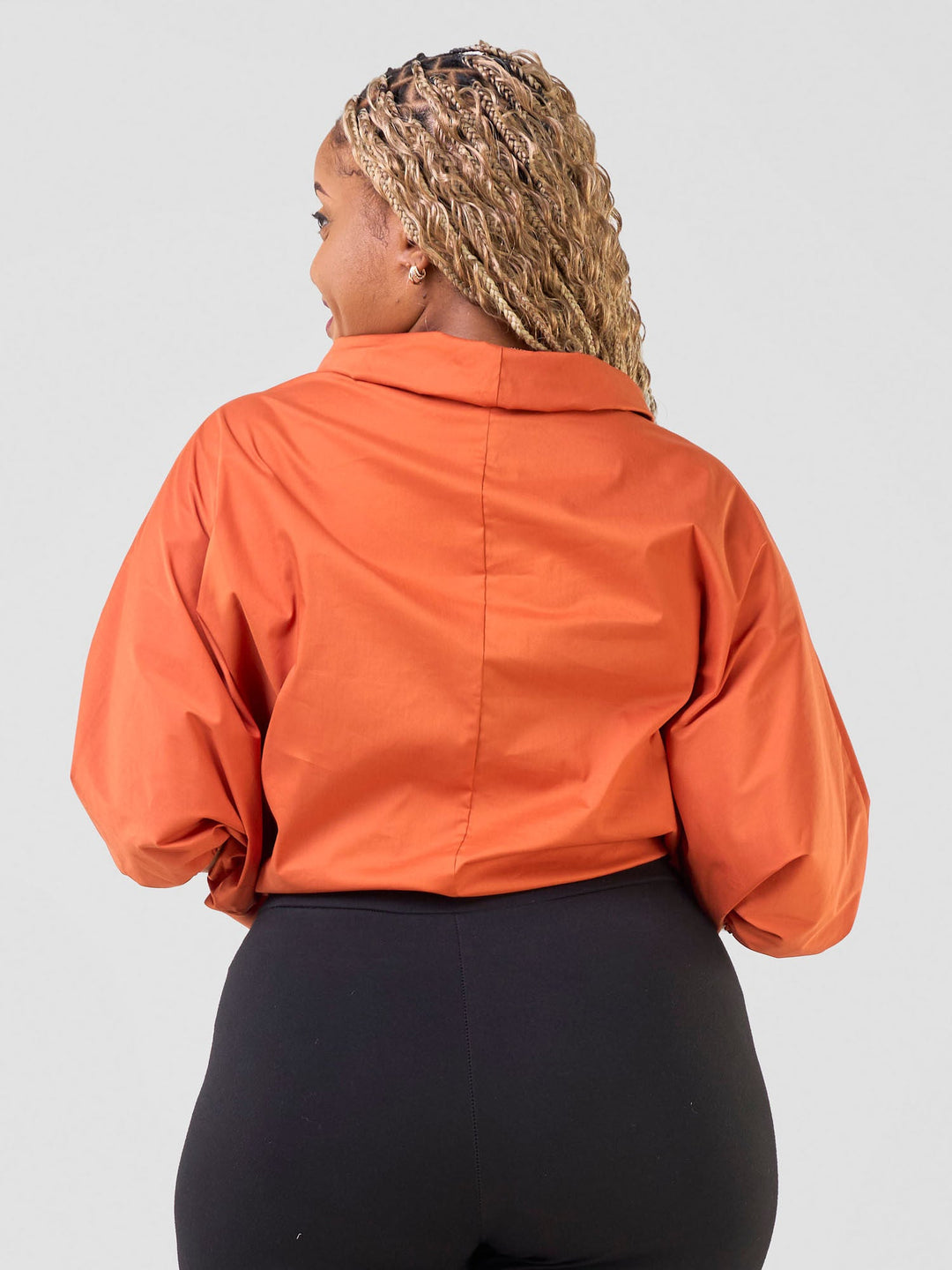 Safari by Vivo Njano Drawstring Top in Cotton - Rust