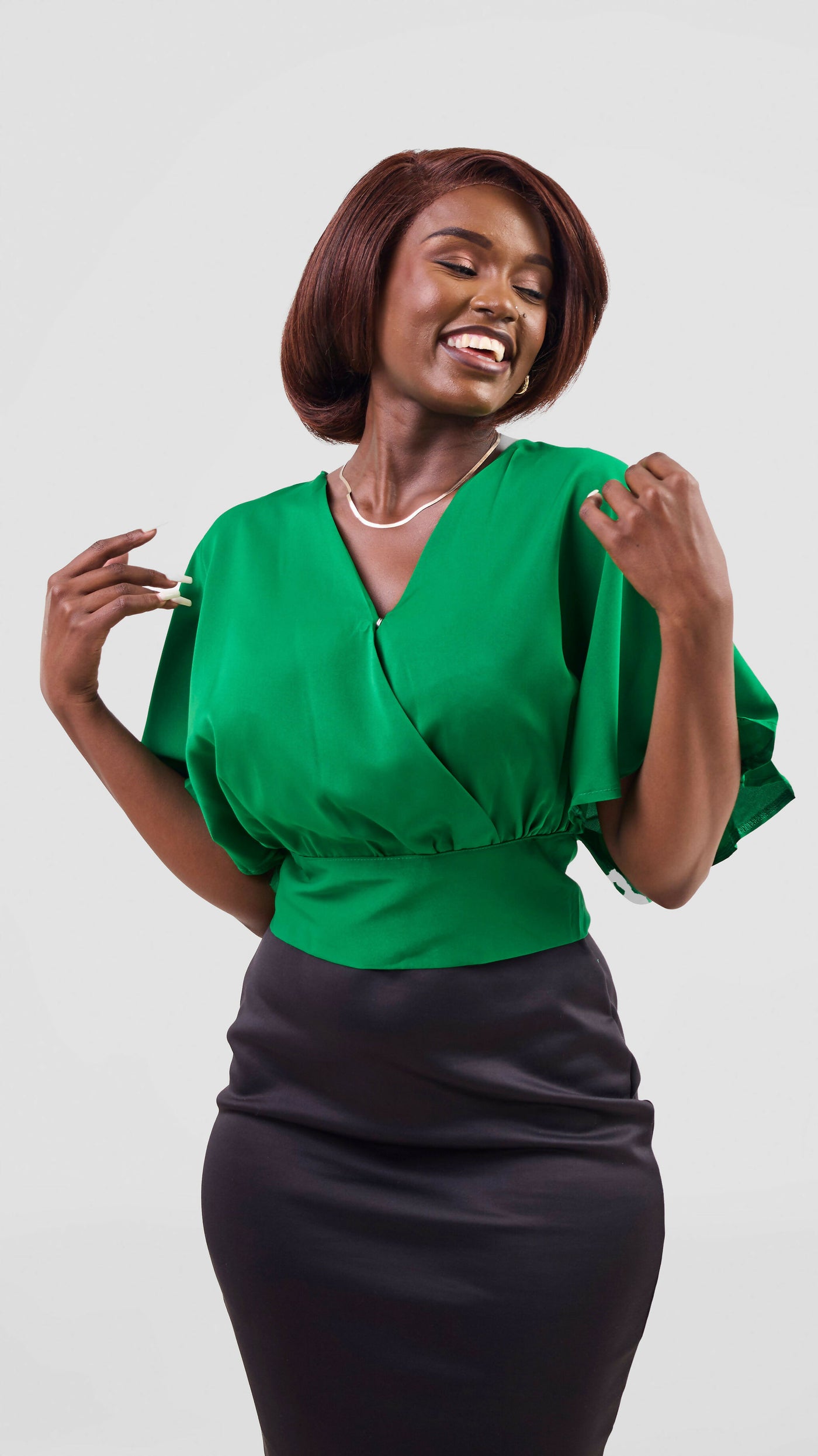 Mkenya Collections Top - Emerald Green