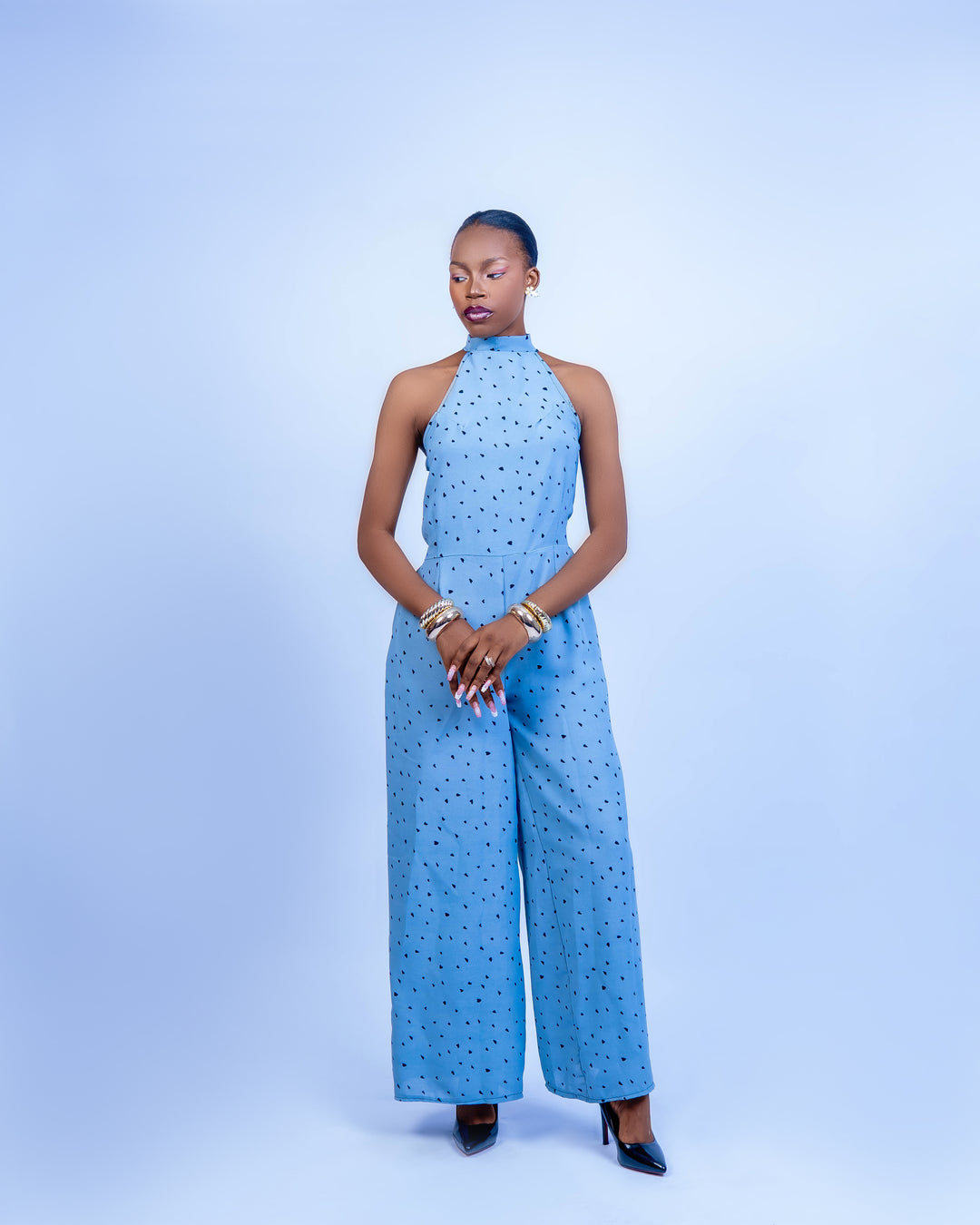 Afma Collection Jumpsuit - Blue