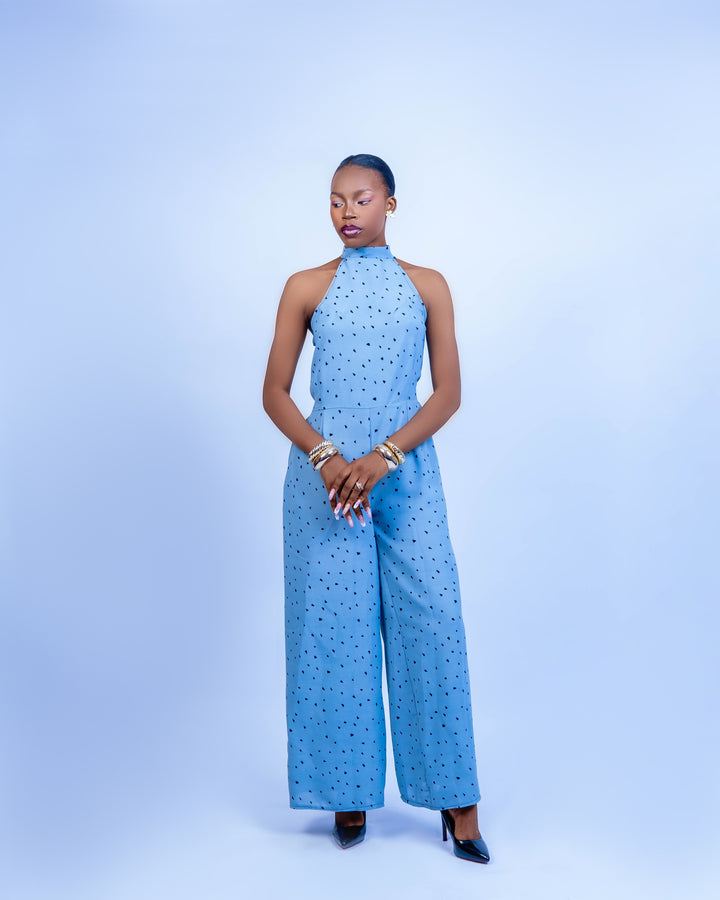 Afma Collection Jumpsuit - Blue