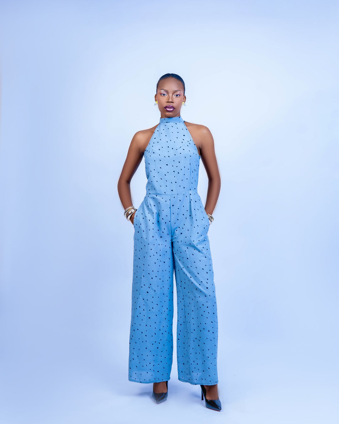 Afma Collection Jumpsuit - Blue