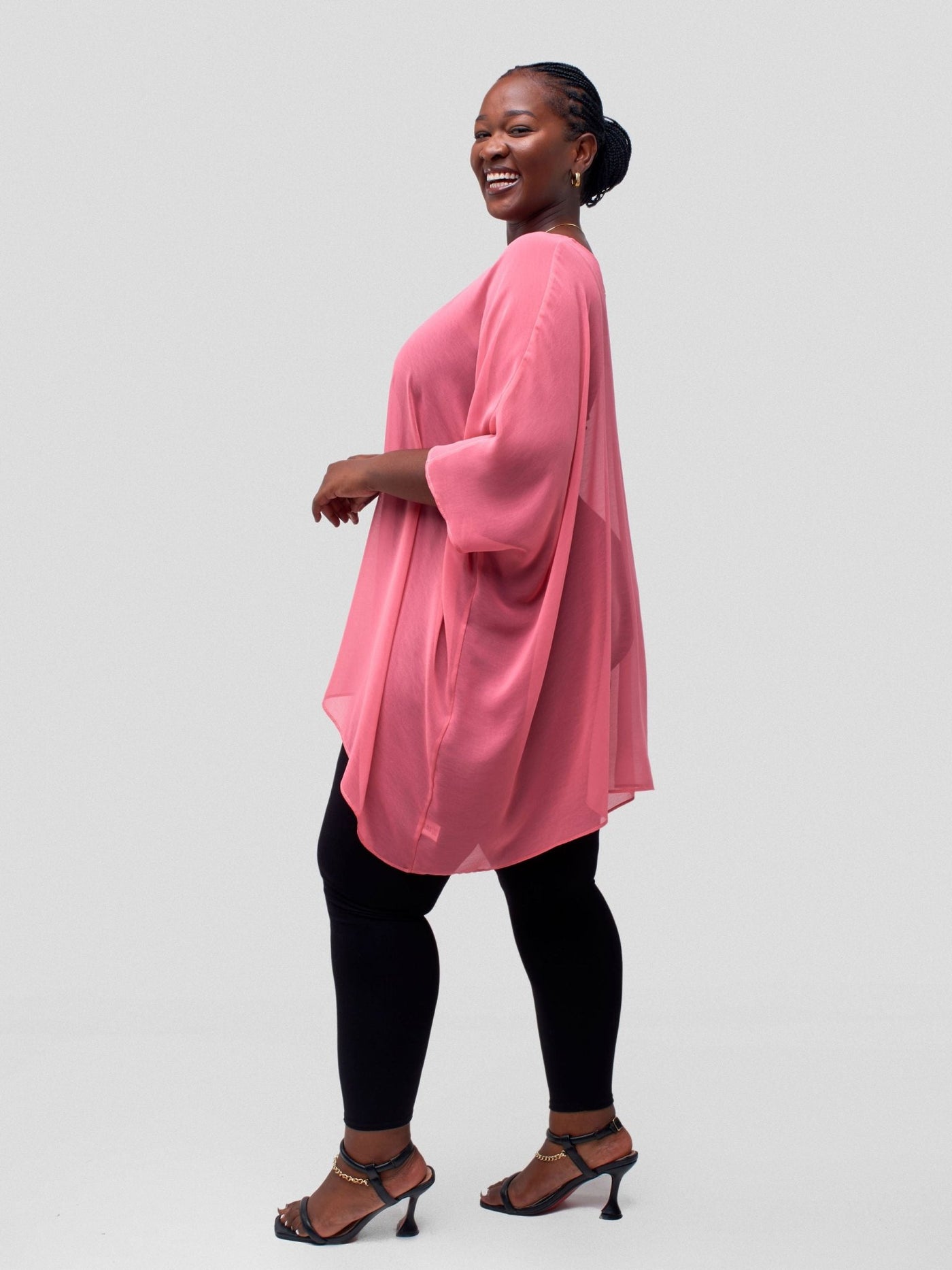 Vivo Basic Liv Chiffon Top - Watermelon - Shopzetu