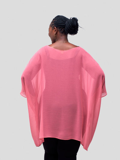 Vivo Basic Liv Chiffon Top - Watermelon - Shopzetu