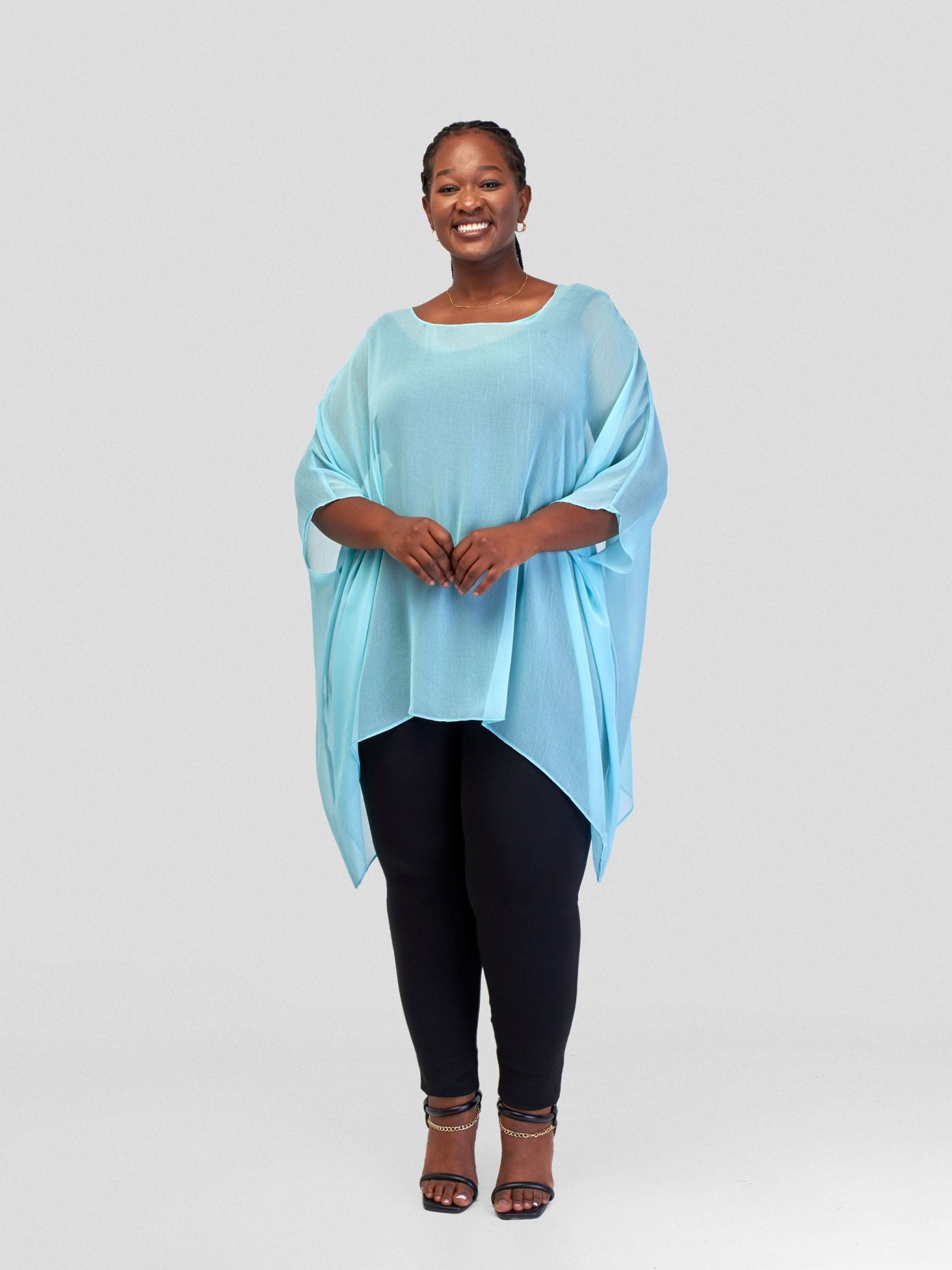 Vivo Basic Liv Chiffon Top - Portuguese Mint - Shopzetu