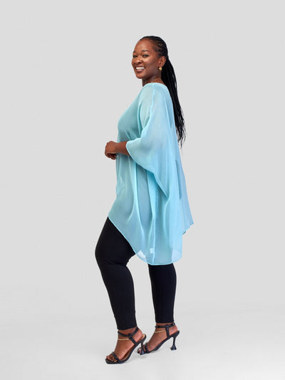 Vivo Basic Liv Chiffon Top - Portuguese Mint - Shopzetu