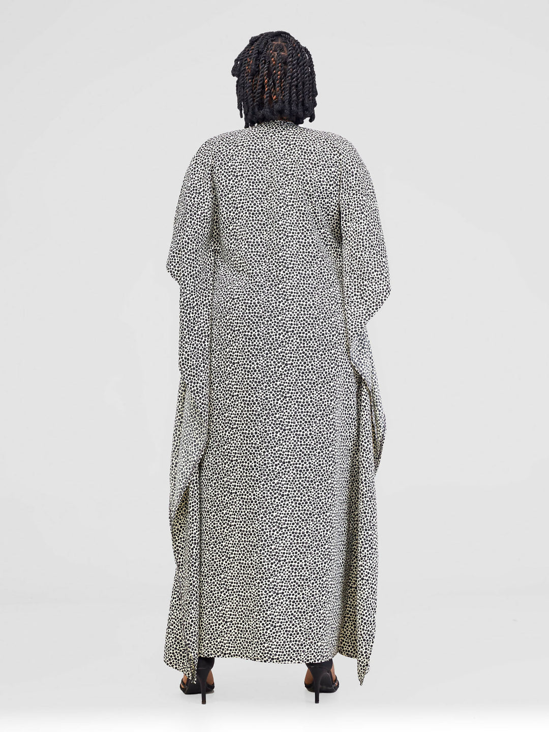 Polka Kimono - Black / White