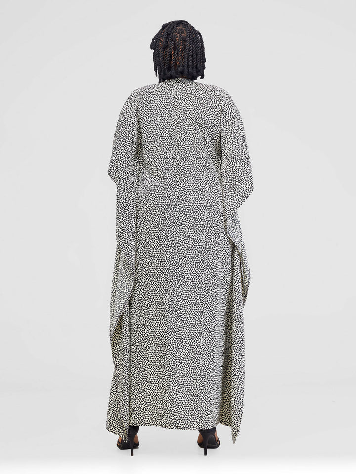 Polka Kimono - Black / White