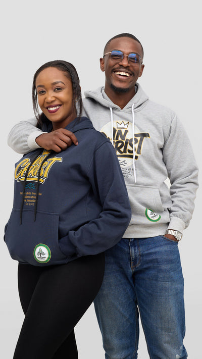 Rafiki Threads In Christ Hoodie - Navy Blue