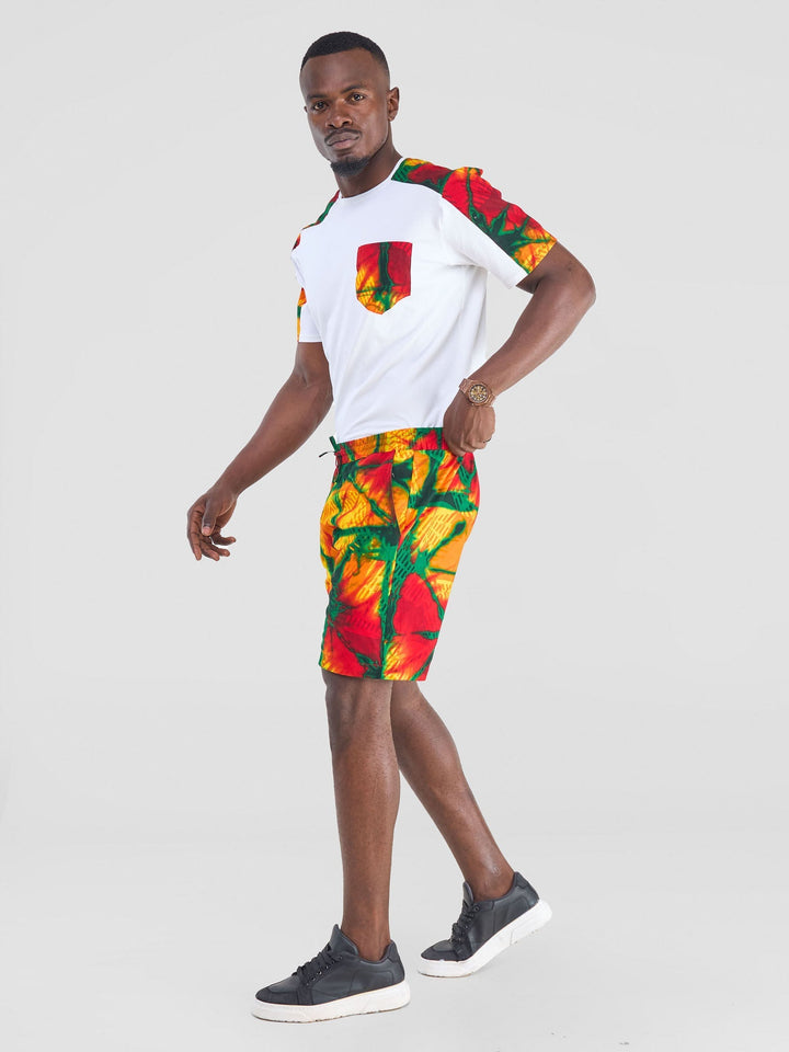 Safari by Vivo  Men Drawstring Shorts - Chari Print