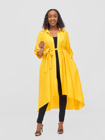 Vivo Ava 3/4 Sleeve Kimono -Yellow