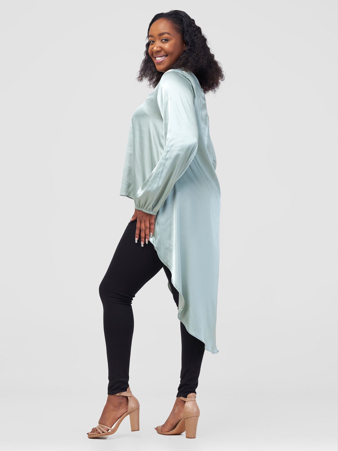 Vivo vBasic Nalia Satin High Low Top - Lime