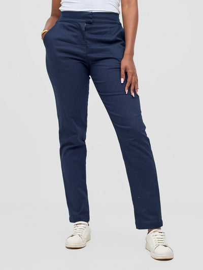 Safari by Vivo Mansi Straight Leg Pants - Navy