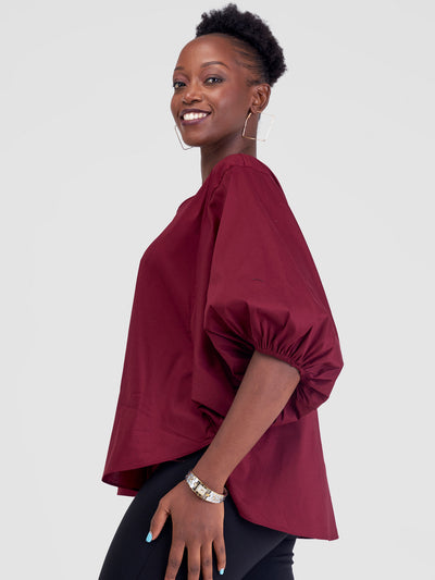 Safari by Vivo Zene Dolman Top - Maroon