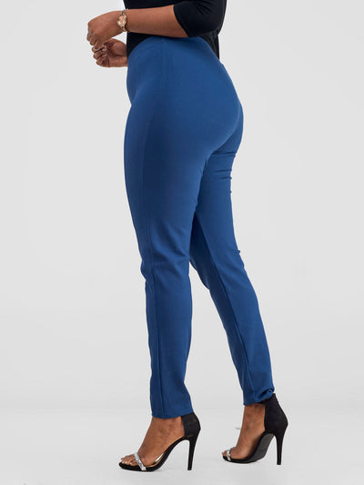 Vivo Basic Panelled Leisure Pants - Dark Teal - Shopzetu