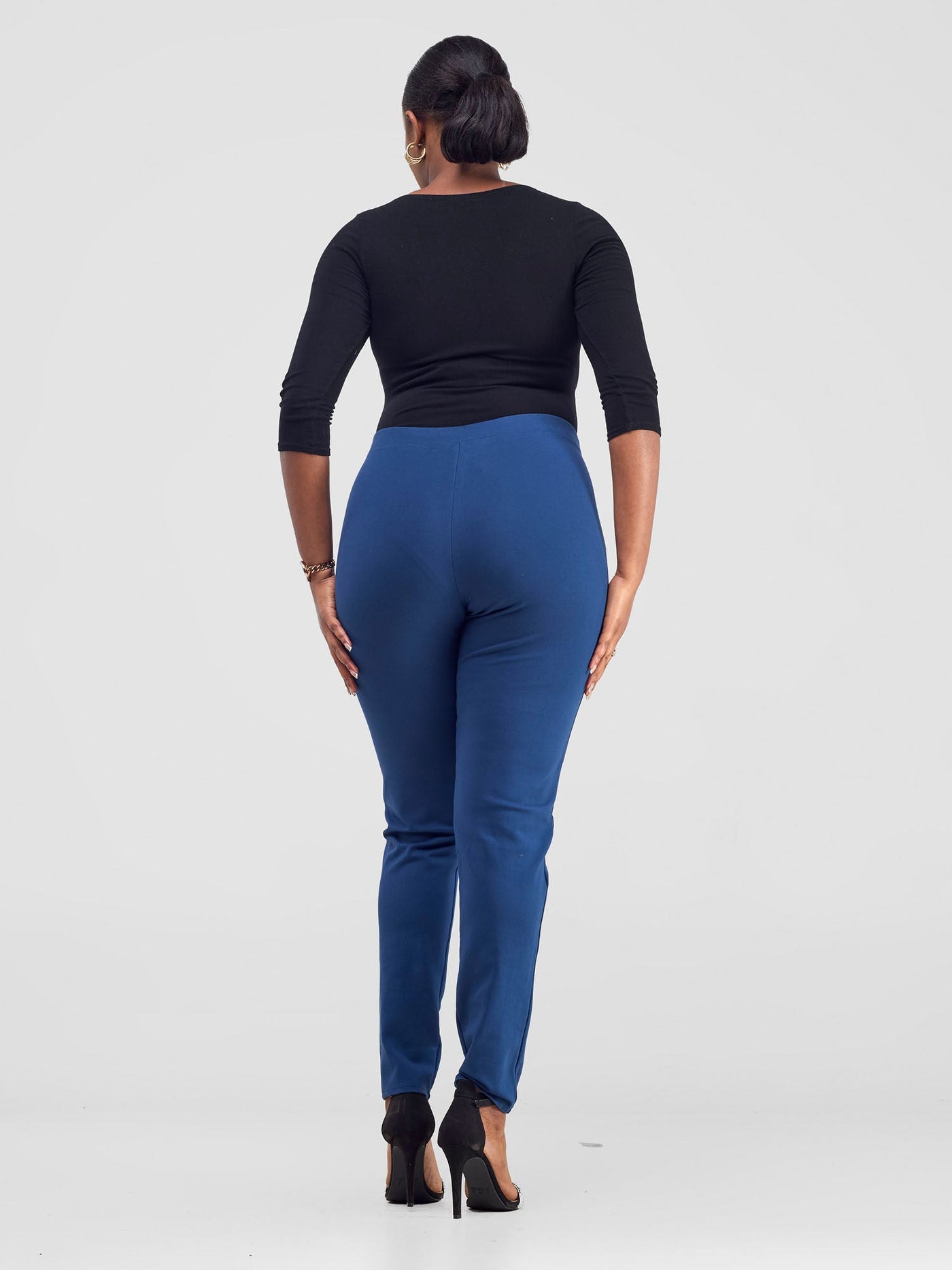 Vivo Basic Panelled Leisure Pants - Dark Teal - Shopzetu