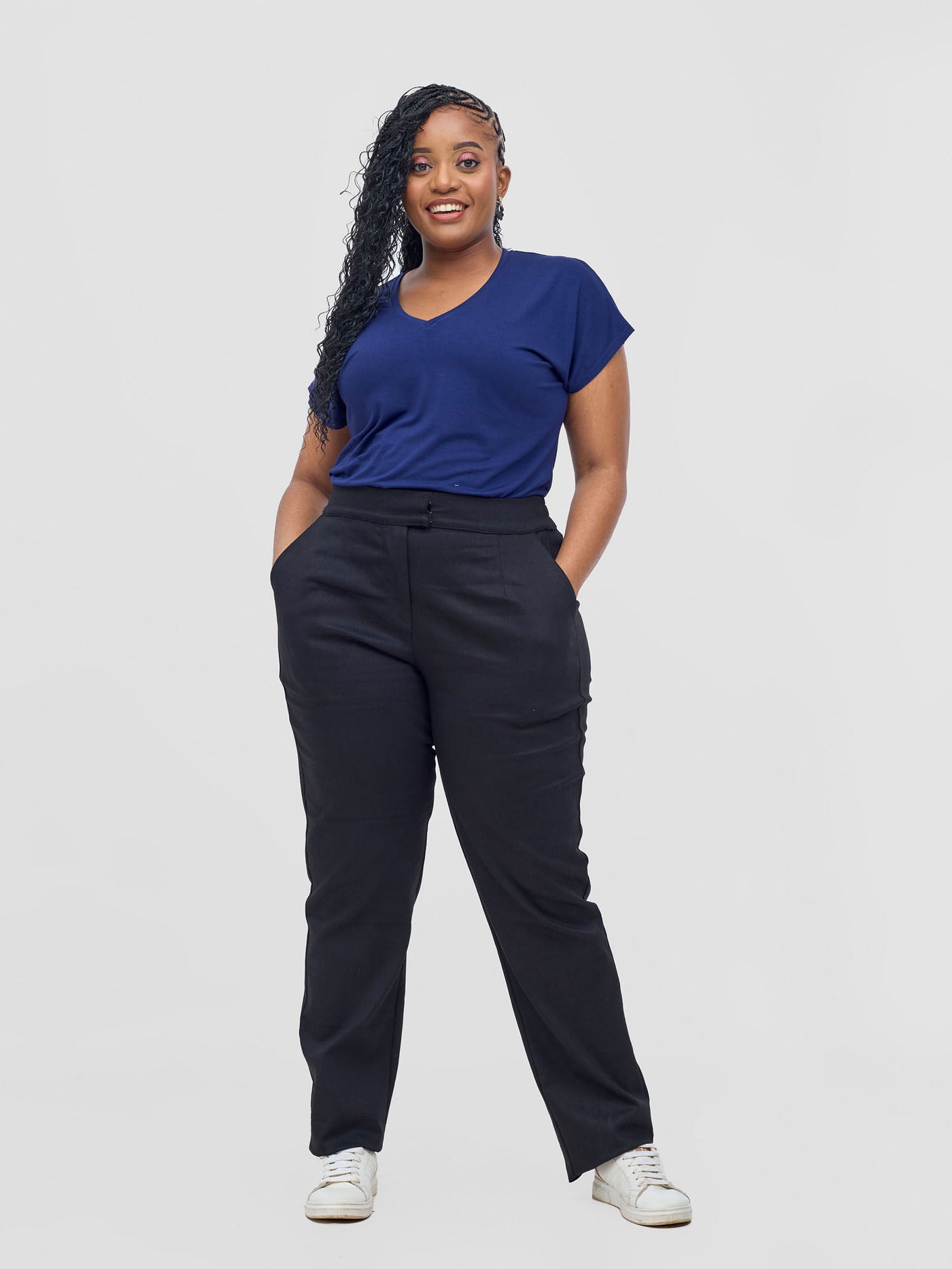 Safari by Vivo Mansi Straight Leg Pants - Black