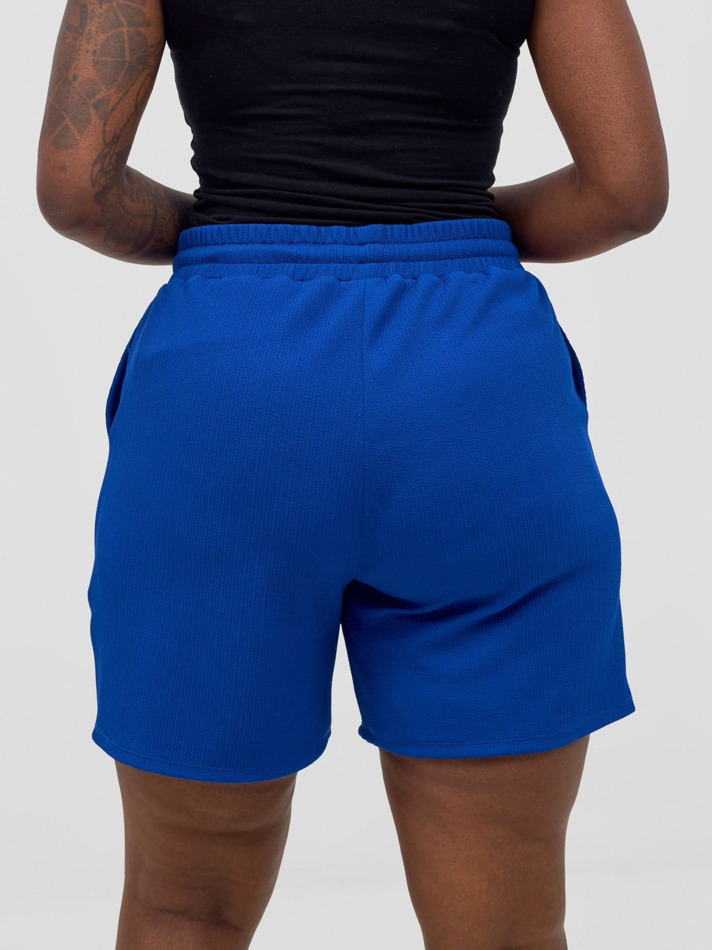 Vivo Chela Drawstring Shorts - Royal Blue - Shopzetu
