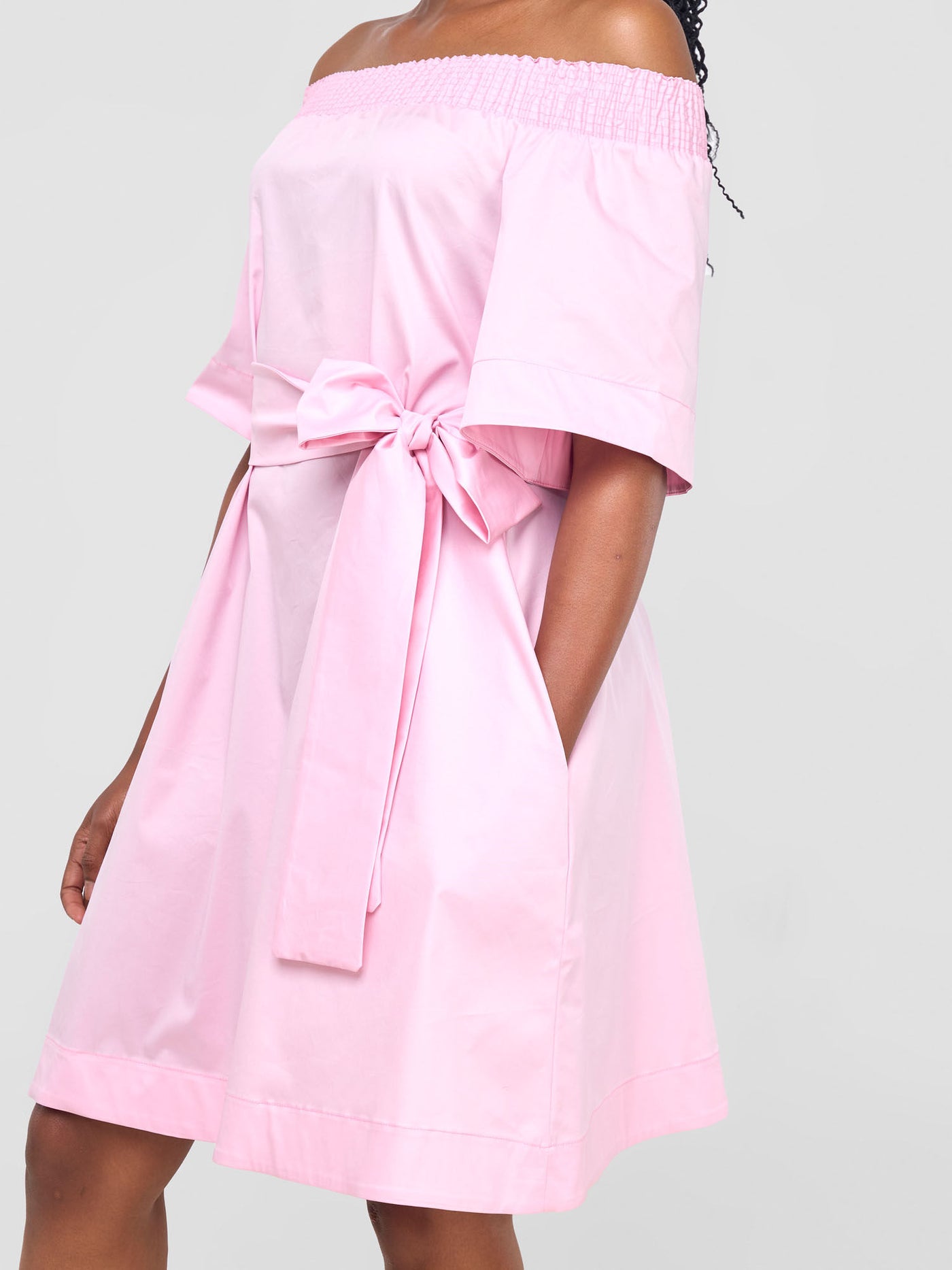 Safari by Vivo Zene Off Shoulder Dress - Pink