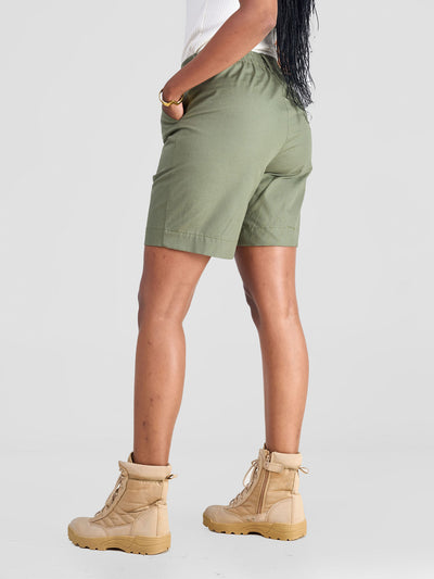 Safari by Vivo Kamari Cotton Shorts - Olive Green