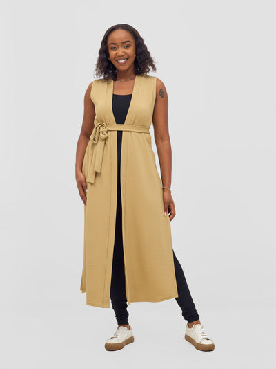 Vivo Chela Sleeveless Waterfall - Light Taupe