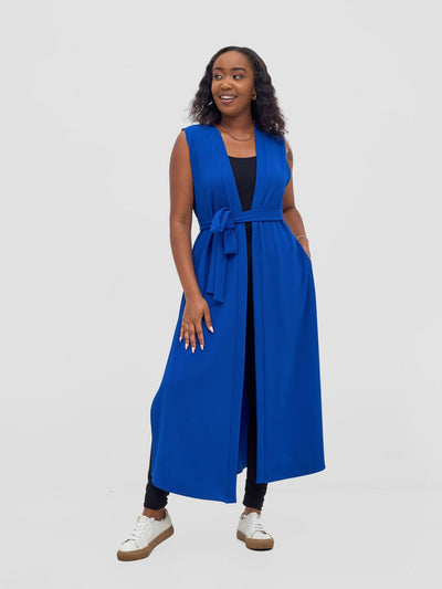 Vivo Chela Sleeveless Waterfall - Royal Blue - Shopzetu