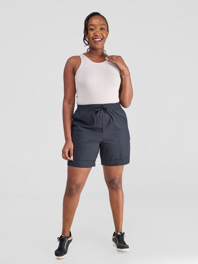 Safari by Vivo Bush Drawstring Shorts - Black