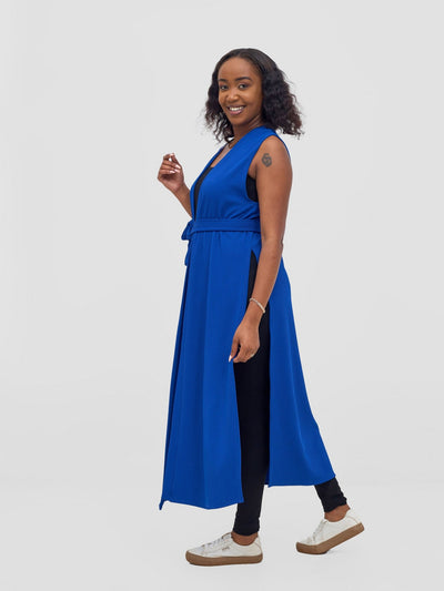 Vivo Chela Sleeveless Waterfall - Royal Blue - Shopzetu