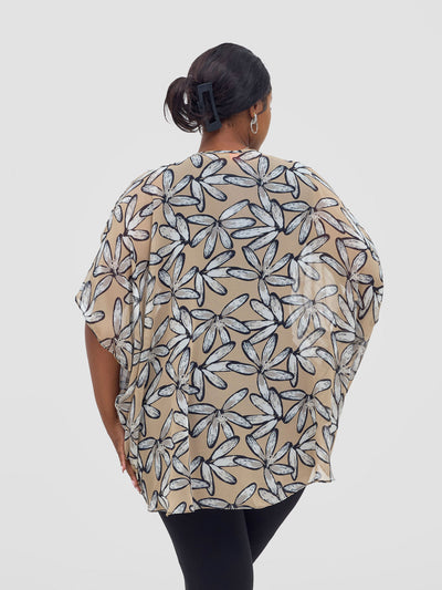 Vivo Ayana Wide High Low Top - Beige/White