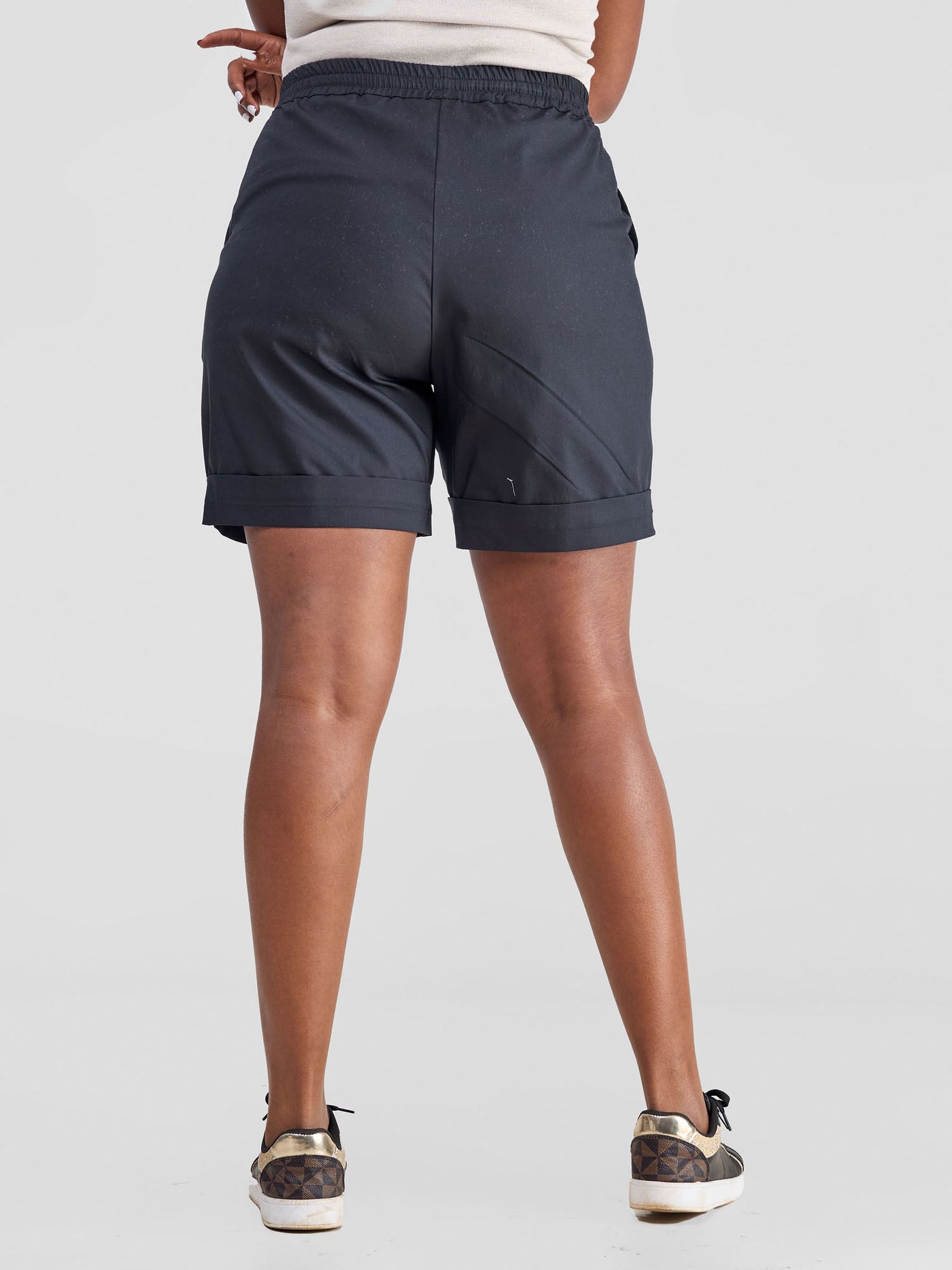 Safari by Vivo Bush Drawstring Shorts - Black