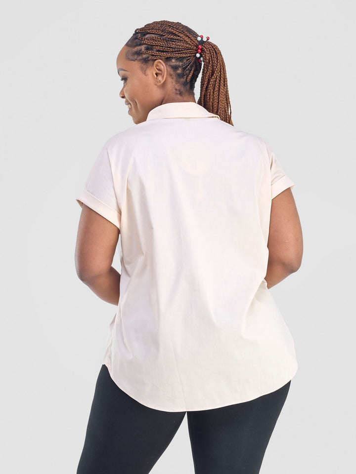 Safari by Vivo Zene Drop Shoulder Top - Taupe
