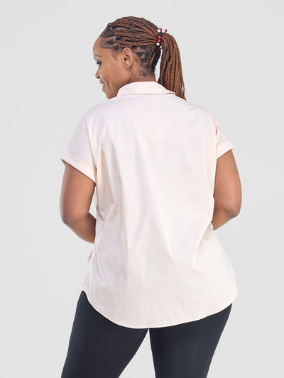 Safari by Vivo Zene Drop Shoulder Top - Taupe