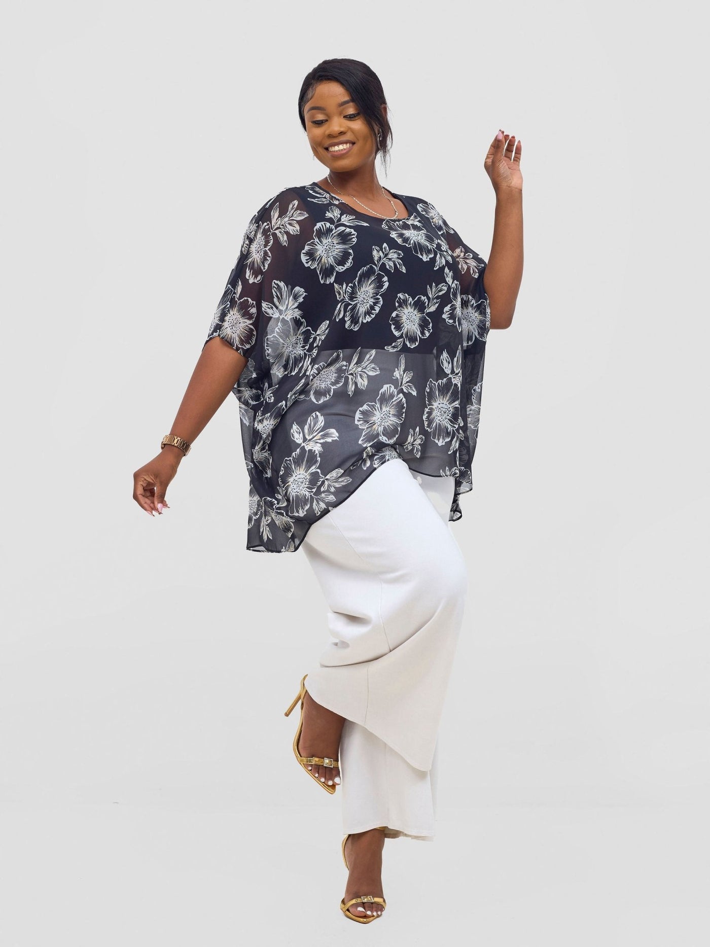 Vivo Ayana Wide High Low Top - Black / Yellow - Shopzetu